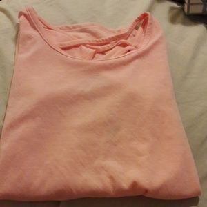 Pink cross back shirt